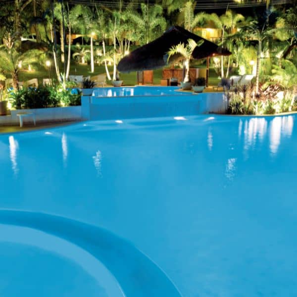 Piscina LED azul